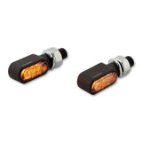 LED-Blinker Paar Highsider Little Bronx schwarz, Getönt, M8, E-geprüft, 12V/1,2W