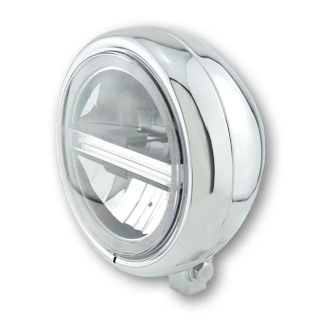 LED-Scheinwerfer 5 3/4 Zoll Highsider Pro Pecos Typ 6, Chrom, Unten