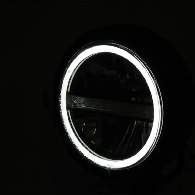 LED-Scheinwerfer 5 3/4 Zoll Highsider Pro Pecos Typ 6, Chrom, Unten