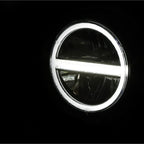 LED-Scheinwerfer 5 3/4 Zoll Highsider Pro Pecos Typ 6, Chrom, Unten