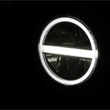 LED-Scheinwerfer 5 3/4 Zoll Highsider Pro Pecos Typ 6, Chrom, Unten