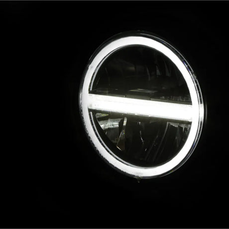 LED-Scheinwerfer 5 3/4 Zoll Highsider Pro Pecos Typ 6, Chrom, Unten