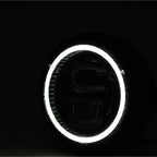 LED-Scheinwerfer 5 3/4 Zoll Highsider Pro Pecos Typ 7, Mattschwarz, Unten