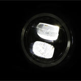 LED-Scheinwerfer 5 3/4 Zoll Highsider Pro Pecos Typ 7, Mattschwarz, Unten