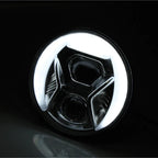 LED Hauptscheinwerfer-Einsatz 7 Zoll Highsider Pro Typ 8, Getönt Klar, E-geprüft