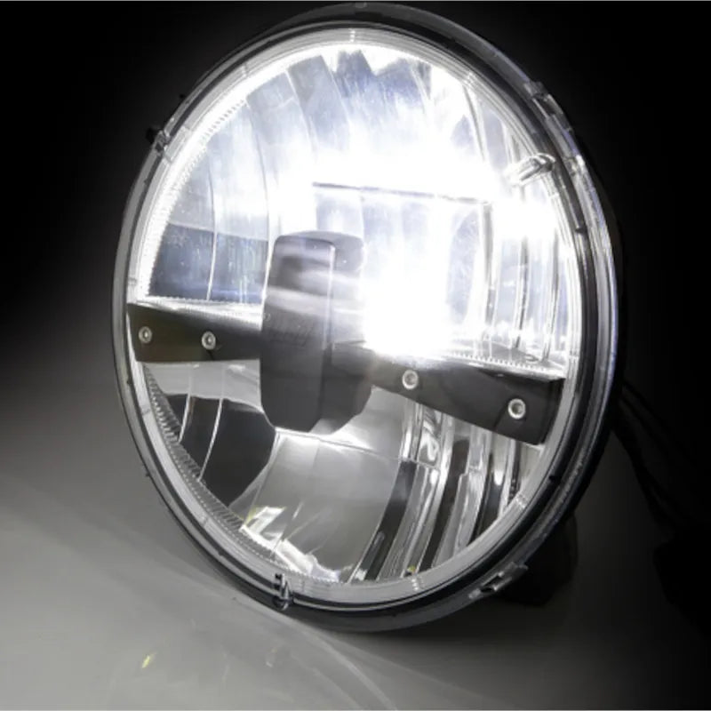 LED Hauptscheinwerfer-Einsatz 7 Zoll Highsider Pro Typ 3, Getönt Klar, E-geprüft