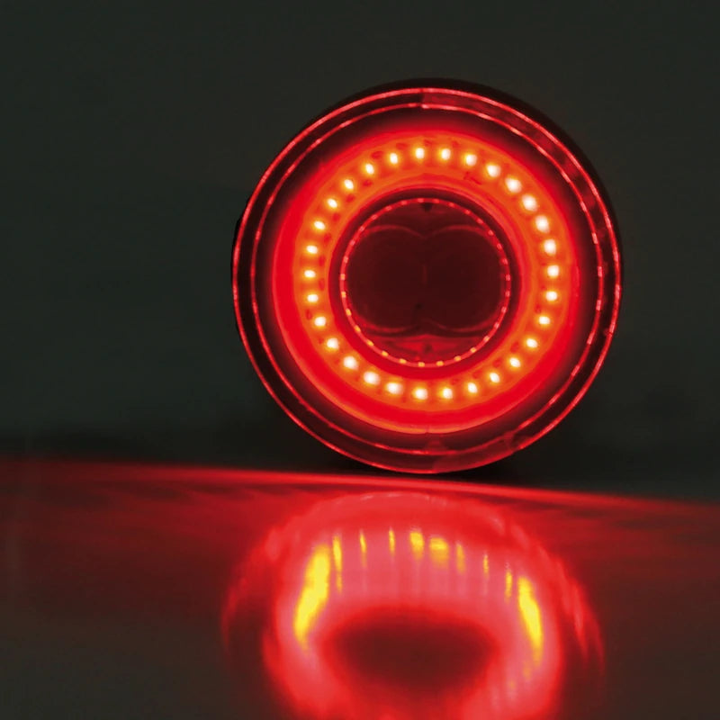LED Blinker HIGHSIDER Pro Apollo Classic mit Rück- & Bremslicht, Schwarz, Getönt