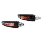 LED Blinker HIGHSIDER Pro Arc mit Rück- & Bremslicht, Schwarz, Getönt