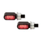 LED Blinker HIGHSIDER Pro Little Bronx mit Rück- & Bremslicht, Schwarz, Getönt