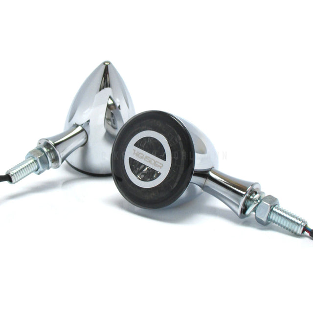 LED-Blinker mit Rück- & Bremslicht Highsider Pro Rocket Bullet 3in1 chrom
