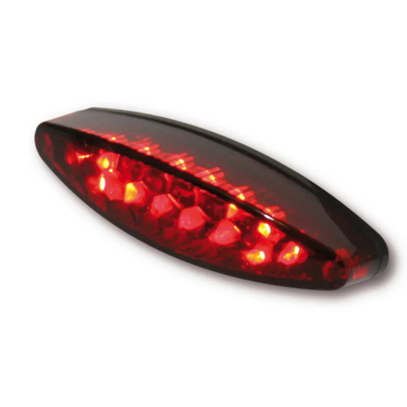 LED-Rücklicht Highsider Pro Little Number 1 mit Kennzeichenleuchte, Glas Rot