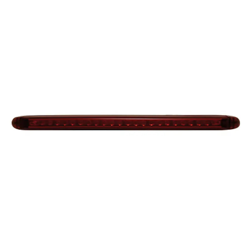 LED-Rücklicht Highsider Pro String, Schwarz, Glas Rot, E-geprüft, 126x9 mm
