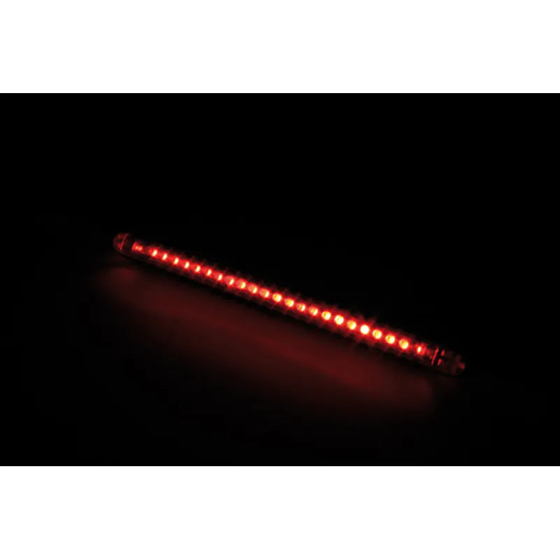 LED-Rücklicht Highsider Pro String, Schwarz, Glas Rot, E-geprüft, 126x9 mm