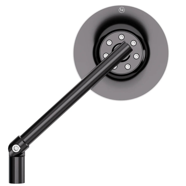 Lenkerspiegel Highsider Conero schwarz, Aluminium, E-geprüft, M10x1.25