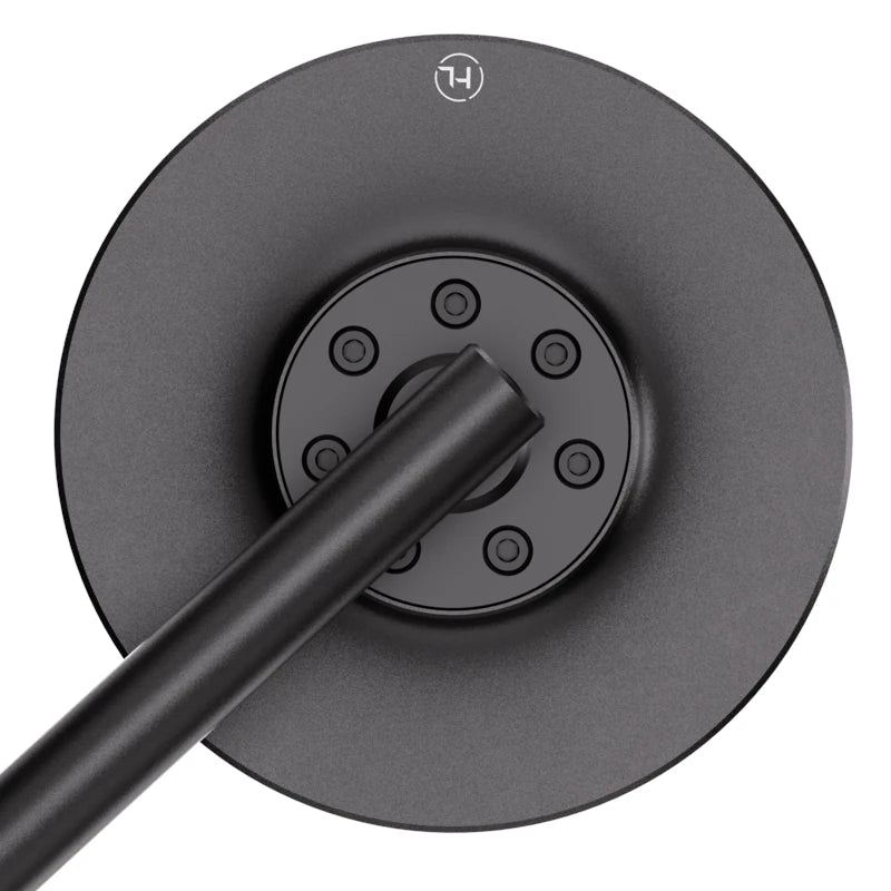 Lenkerspiegel Conero Black Edition schwarz, Aluminium, E-geprüft, M10x1.25