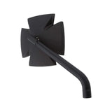 Lenkerspiegel Paar Highsider Iron Cross schwarz, Alu, E-geprüft, M10x1.25 & HD