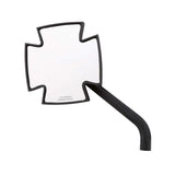 Lenkerspiegel Paar Highsider Iron Cross schwarz, Alu, E-geprüft, M10x1.25 & HD
