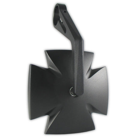 Lenkerendenspiegel Highsider Pro Iron Cross, Schwarz, E-geprüft, Ø 22-30 mm