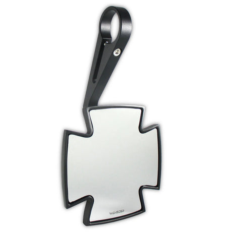 Lenkerendenspiegel Highsider Pro Iron Cross, Schwarz, E-geprüft, Ø 22-30 mm