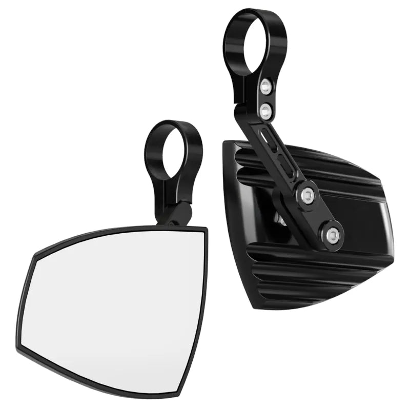 Lenkerendenspiegel Paar Highsider Pro Wave, Kurz, Schwarz, E-geprüft, Ø 22-30 mm