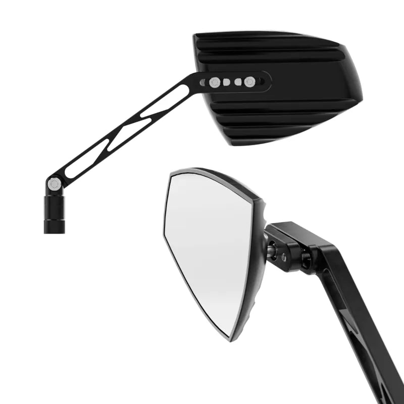 Lenkerspiegel Paar Highsider Pro Wave, Aluminium, E-geprüft, M10 Gewinde