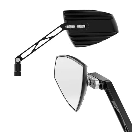 Lenkerspiegel Paar Highsider Pro Wave, Aluminium, E-geprüft, M10 Gewinde