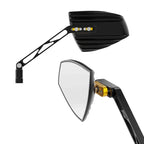 Lenkerspiegel Paar Highsider Pro Wave, Schwarz & Gold, Aluminium, E-geprüft, M10