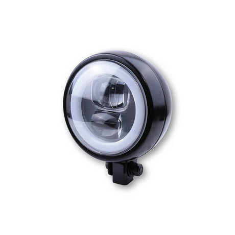LED-Scheinwerfer 4 3/4 Zoll Highsider Pro Flat Typ 9, Schwarz, Unten, E-geprüft
