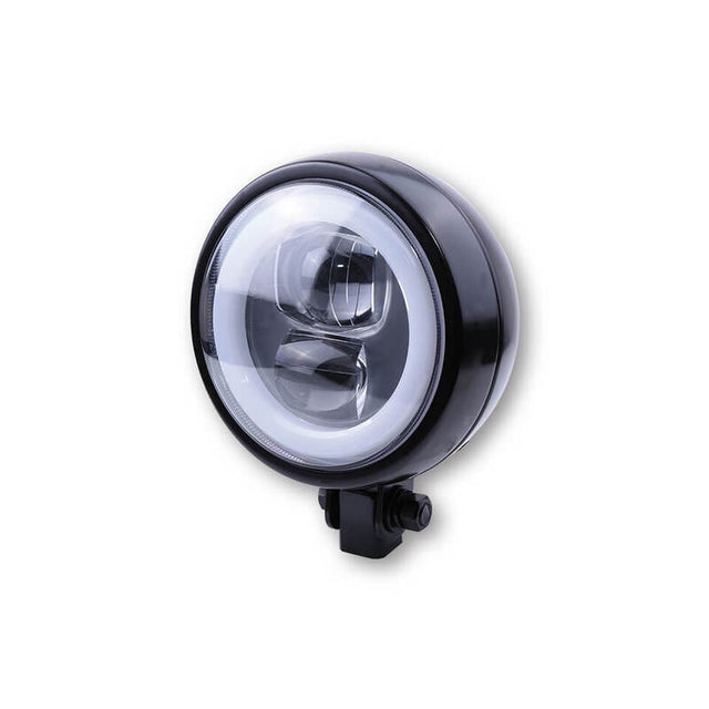 LED-Scheinwerfer 4 3/4 Zoll Highsider Pro Flat Typ 9, Schwarz, Unten, E-geprüft