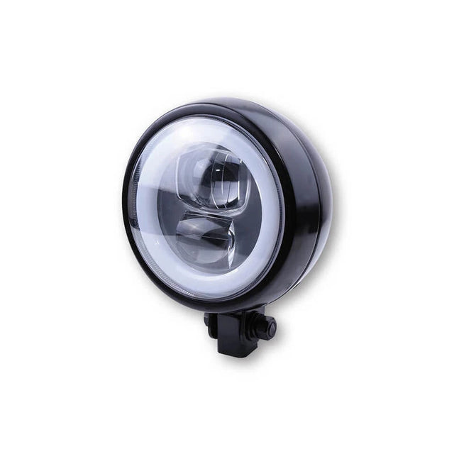 LED-Scheinwerfer 4 3/4 Zoll Highsider Pro Flat Typ 9, Schwarz, Unten, E-geprüft