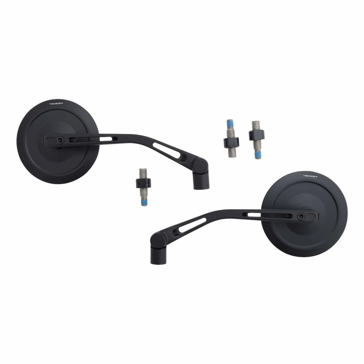 Lenkerspiegel Paar Highsider Pro Montana-Slim, Schwarz, Alu, E-geprüft, M10