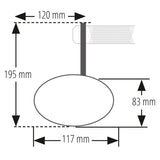 Lenkerendenspiegel mit LED Blinker Highsider Pro Victory-Rim, Schwarz, E-geprüft