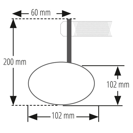 Lenkerendenspiegel mit LED Blinker Highsider Pro Montana-Rim, Schwarz, E-geprüft