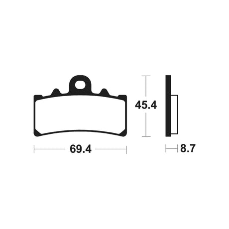 Bremsbeläge TECNIUM MSS377 Sintermetall