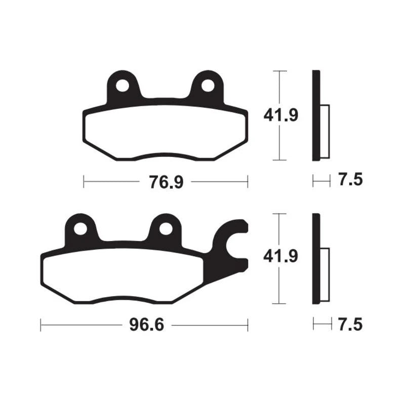 Bremsbeläge TECNIUM MF455 Sintermetall