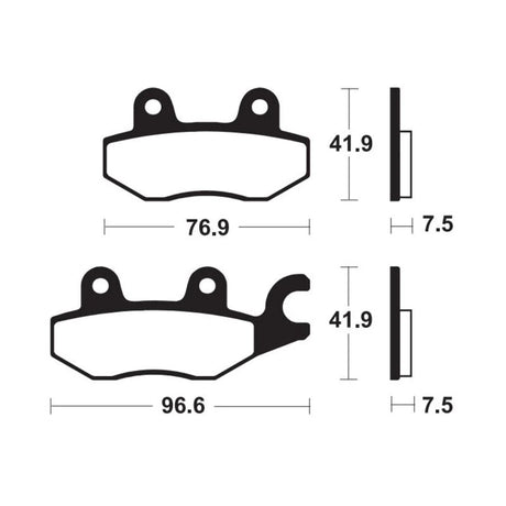Bremsbeläge TECNIUM MF455 Sintermetall
