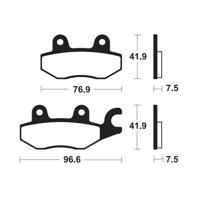 Bremsbeläge TECNIUM MF455 Sintermetall