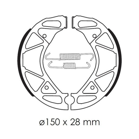 Bremsbacken TECNIUM BA209 Organisch
