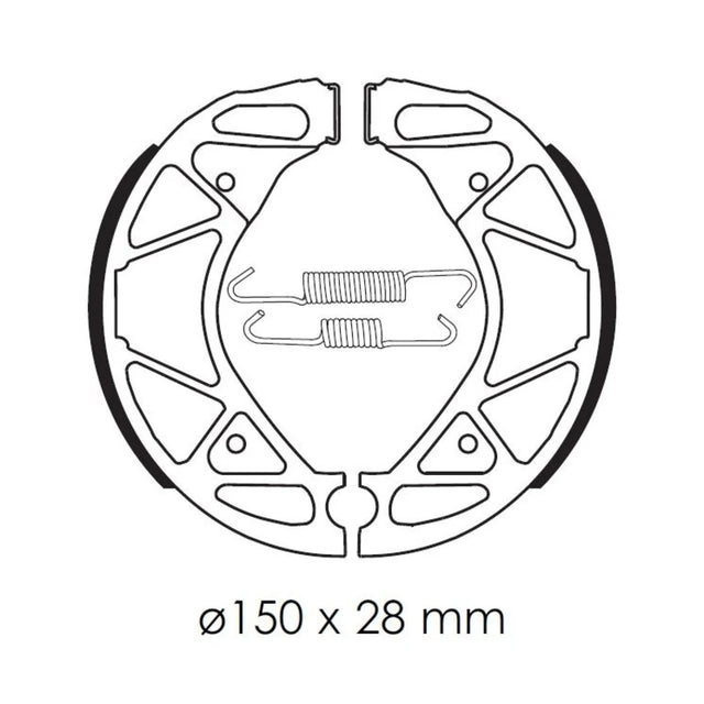 Bremsbacken TECNIUM BA209 Organisch