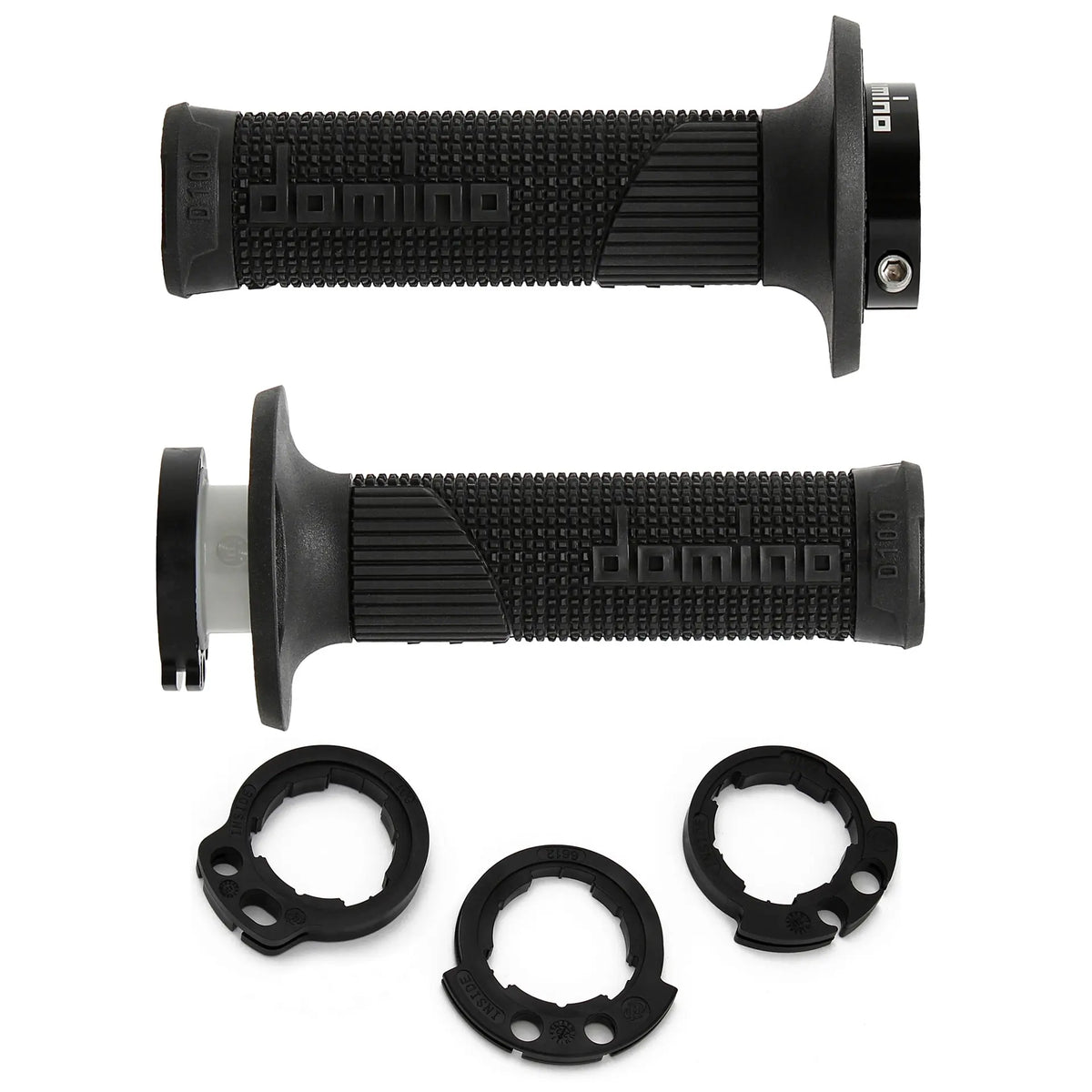Griffgummi Paar Domino D-Lock D100, für 2 Kabel Gaszug, Länge 125/130 mm