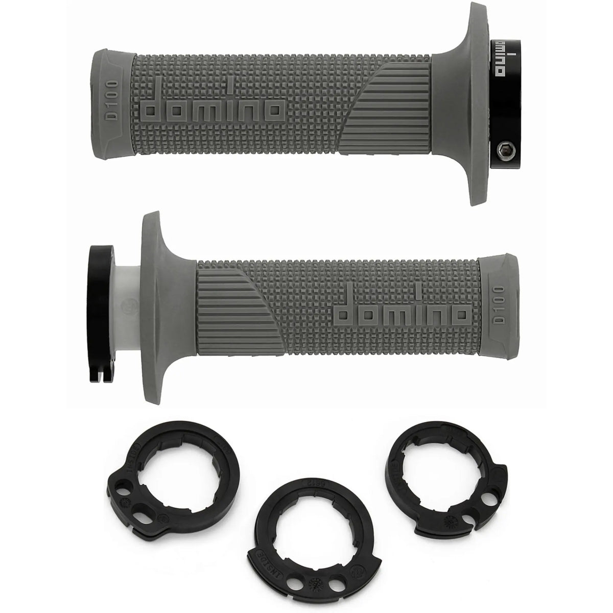 Griffgummi Paar Domino D-Lock D100, für 2 Kabel Gaszug, Länge 125/130 mm