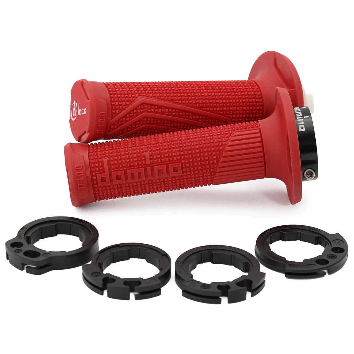 Griffgummi Paar Domino D-Lock D100, für 2 Kabel Gaszug, Länge 125/130 mm
