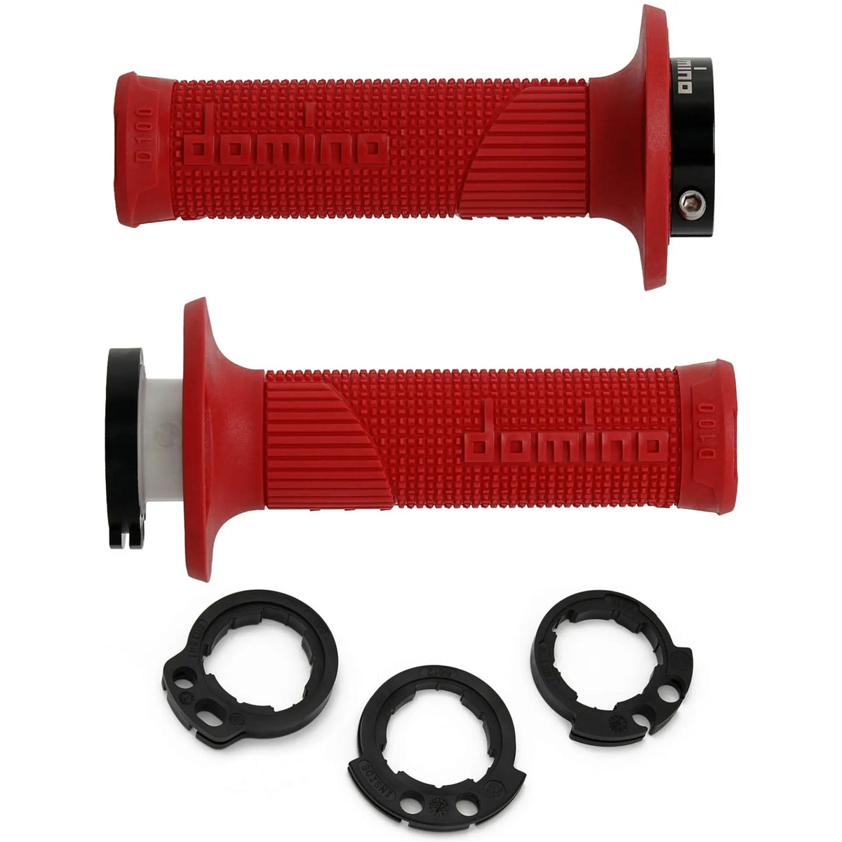 Griffgummi Paar Domino D-Lock D100, für 2 Kabel Gaszug, Länge 125/130 mm