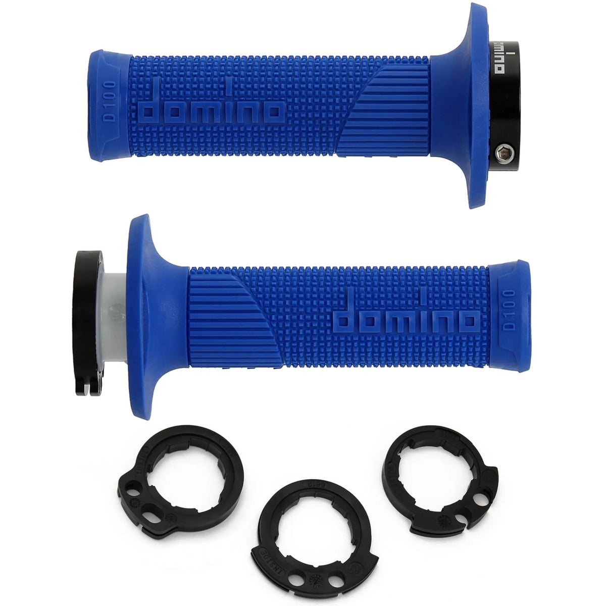 Griffgummi Paar Domino D-Lock D100, für 2 Kabel Gaszug, Länge 125/130 mm