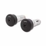 Lenkerenden Highsider Curve-Blast mit Spiegelaufnahme, Schwarz, Klemmung 12-22mm