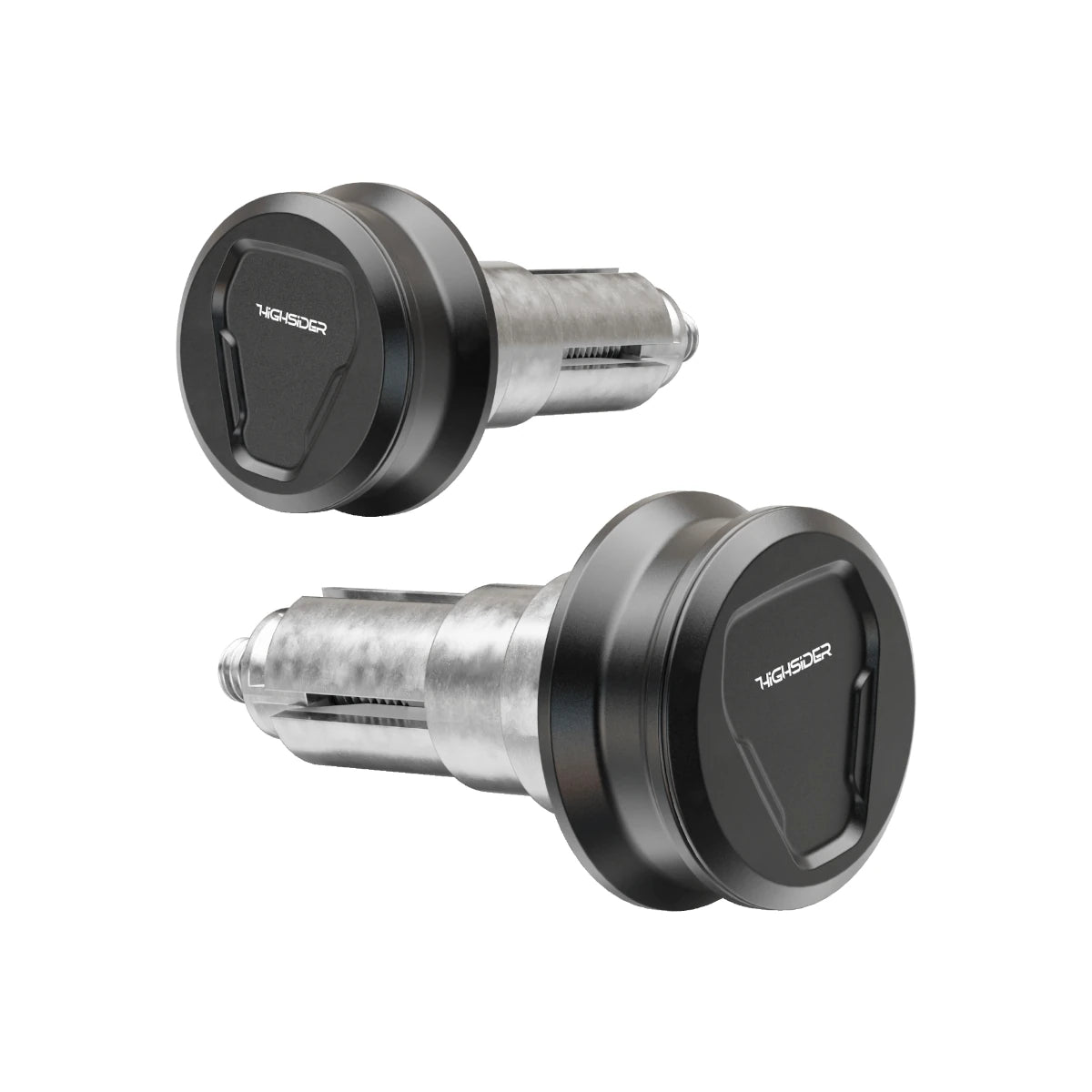 Lenkergewichte HIGHSIDER ESAGANO-XS, schwarz, Klemmbereich 12-22 mm