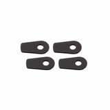 Blinker Montageplatten Highsider Smart schwarz, Alu, 39,5x22 mm, Ø 8 mm, für BMW
