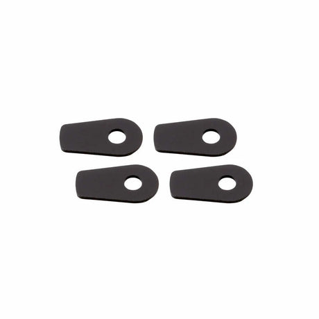 Blinker Montageplatten Highsider Smart schwarz, Alu, 39,5x22 mm, Ø 8 mm, für BMW