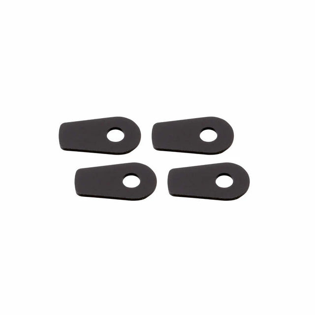 Blinker Montageplatten Highsider Smart schwarz, Alu, 39,5x22 mm, Ø 8 mm, für BMW
