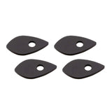 Blinker Montageplatten Highsider Smart schwarz, Alu, 51x28 mm, Ø 8 mm, für Honda